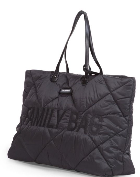 Childhome Familybag gewatteerd zwart